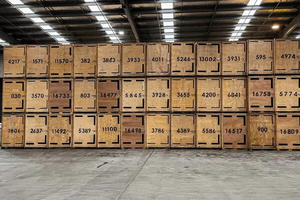 Stacks of TAXIBOXES in Somerton Warehouse